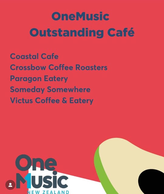 Public finalist announcement listing Someday Somewhere in the Outstanding Café category.
